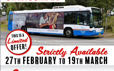 Extended offer Superside Bus Advertising limited offer from Nordic Media only $165 pw+GST